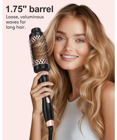 FARERY Thermal Brush Set 3 in 1 Ceramic Curling Wand Thermal Round Brush for Blowout Look Fast Heating Brush 3 Interchangeable Hair Brush Curling Iron for All Hair Dual Voltage - Buy Online on GoSupps.com