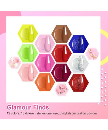 Joytii 12Pcs Neon Gel Nail Polish Set with Base & Top Coat - Perfect for Manicure & Pedicure - Buy Online on GoSupps.com