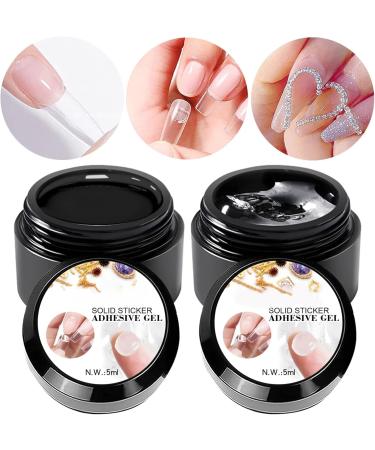  laxreheye 3D Gel | Adhesive for 3D Extensions No Rinse - Gel for False Toe | for French Tips Manicure Pedicure Stones Print Leaf Women Girls - Buy Online on GoSupps.com