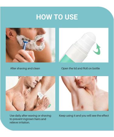 Hair Inhibitor 100ml Roll-on Serum for Ingrown Hair & Razor Bumps | After Shave Repair Solution for Men & Women | Skin Lightening for Bikini Area, Legs & Underarms - Buy Online on GoSupps.com