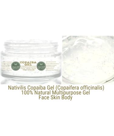 Nativilis Copaiba Gel Copaifera officinalis Multipurpose Natural Gel Face Skin Body Moisturizing Antiaging Melasma Inflammation Dermatitis Relieve Sore Muscles Joint Pains Circulation Varicose Veins - Buy Online on GoSupps.com