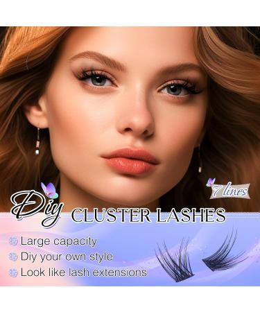 Shop LZM Individual C Curl Fake Eyelashes | Natural Look DIY Eyelash Extensions - z03-mix - Buy Online on GoSupps.com