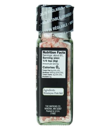 Watkins Himalayan Pink Salt Grinder 5.7 oz (Pack of 3) - Natural Mineral Salt for Cooking and Seasoning - Buy Online on GoSupps.com