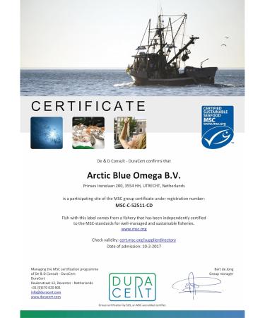 Arctic Blue Omega 3 Fish Oil 250ml - MSC Certified High DHA & EPA No Fish Smell Orange Flavor - Buy Online on GoSupps.com