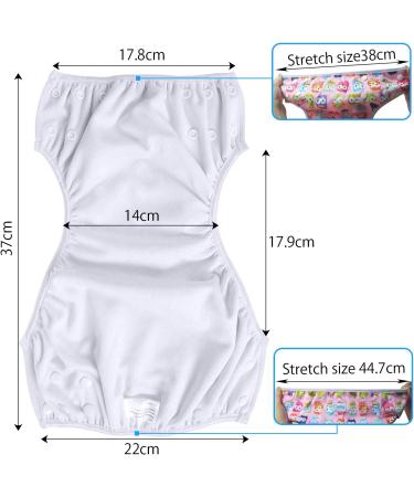 Buy Teamoy Adjustable Washable Swim Diapers (2 Packs) for Babies Up to 3 Years - Cute Hedgehog & Bee Designs - Buy Online on GoSupps.com