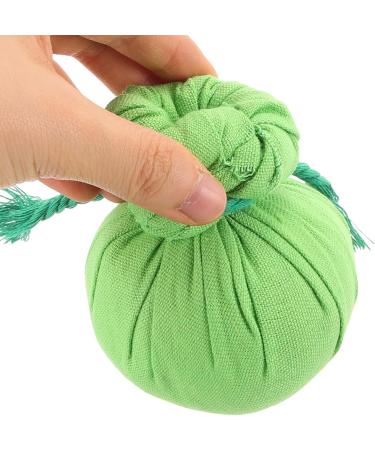 Minkissy Thai Massage Balls - 2 Pieces Herbal Compression Balls for Aromatherapy & Spa - Wormwood Heat Bags - Moxa Bags for Sports & Relaxation (8x8cm Green) - Buy Online on GoSupps.com