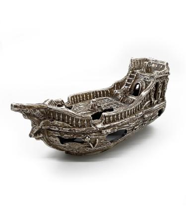 Decoration Aquarium Boat XXL Cave Wreck Fish Ceramic Decoration Ship Large New