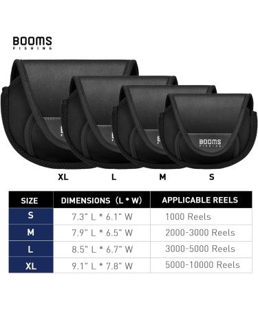 Booms Fishing RC2 Spinning Reel Cover - Protective Case for 1000-10000 Spinning Reels | S/M/L/XL Sizes Available | Universal Size M for 2000-3000 Reels - Buy Online on GoSupps.com