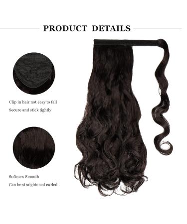 Cybelleza Ombre Ponytail Extensions - Heat-Resistant Medium Brown Curly Clip-In Hair Extensions for Artful Braids & Wavy Hairstyles - Buy Online on GoSupps.com