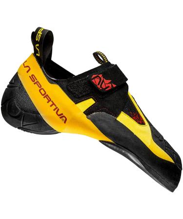 La Sportiva Mens Skwama Rock Climbing Shoes 8.5 Black/Yellow