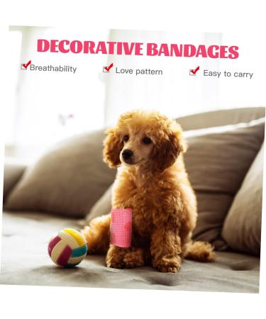 VOSAREA 24 Rolls Sports Wrap for Dogs | Adhesive Wound Wrap Reusable First Aid Tape & Upholstery Non-Woven Fabric Elastic Dog Wrap - Buy Online on GoSupps.com