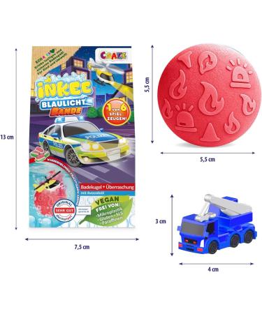 INKEE Bombe de bain surprise Rescue Crew Boule de bain enfant avec surprise l'int rieur mini v hicule de secours collectionner bain moussant enfant Past que 1 unit (Lot de 1) - Buy Online on GoSupps.com