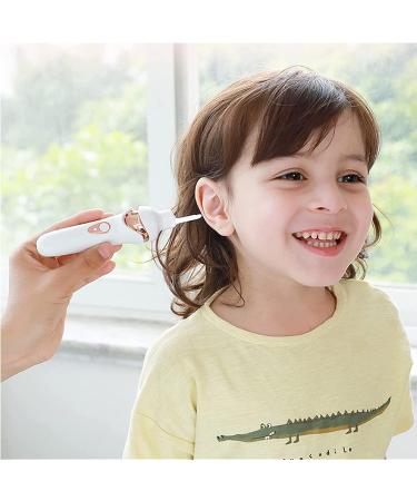 Suction Electric Ear Cleaner - Ear Cleaning Tool for Adults and Kids, Soft Head Ear Wax Removal Kit - White - Buy Online on GoSupps.com