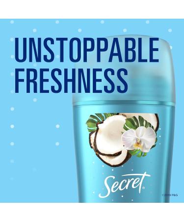 Secret Invisible Solid Antiperspirant & Deodorant Coconut Scent - 2.6 oz (Pack of 3) | Buy Internationally - Buy Online on GoSupps.com