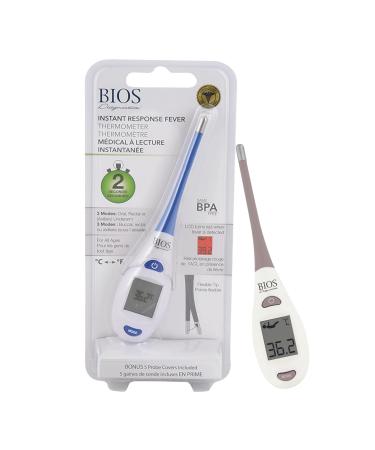 BIOS Medical Digital Thermometer - Memory Recall Auto-off - For Oral Rectal Underarm