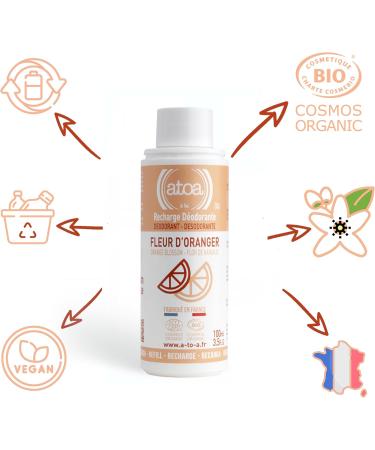  ATOA ATOA - Orange Blossom Deodorant Refill 100ml COSMOS ORGANIC certified - Buy Online on GoSupps.com