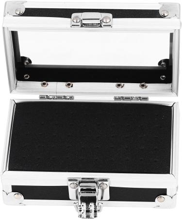 Efficient Nail Drill Bit Storage Box with Multi Hole Capacity Durable Construction Transparent Flip Cover for Salon Nail Grinding Head (Black) - Buy Online on GoSupps.com