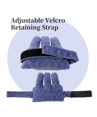 Adjustable Removable Finger Separator Protector | Hand Contracture Cushion Padding Pillow | Prevention Aid Training Tool with Splints (Purple - Buy Online on GoSupps.com