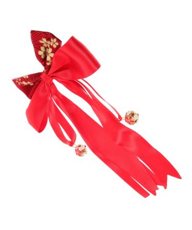 COHEALI Hair Barrettes for Girls Hair Ties Decor Cute Hair Tie Elastic Ponytail Holders Hanfu Hair Rope Hair Bow Ties for Girl Hair Holder The Bell Girl Child Japanese-style Fabric