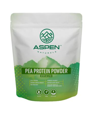 Aspen Naturals Pea Protein Powder (5 lb) Unflavored, Plant Based, Gluten Free, Non-GMO Vegan Protein Powder and Keto & Low Carb