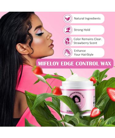 Edge Control Wax 4 oz - Women's Hair Pomade for Smoothing Flyaways and Frizz - Long Lasting Styling Gel with Strong Hold - Non-greasy Hair Glue - Ideal for Wigs - Buy Online on GoSupps.com