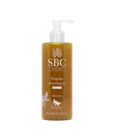 SBC Skincare Propolis Moisturising Gel 300ml | Lightweight Propolis Gel Moisturiser For Face And Body | Nurturing Propolis Gel For Irritated Or Sensitive Skin 300 ml (Pack of 1)