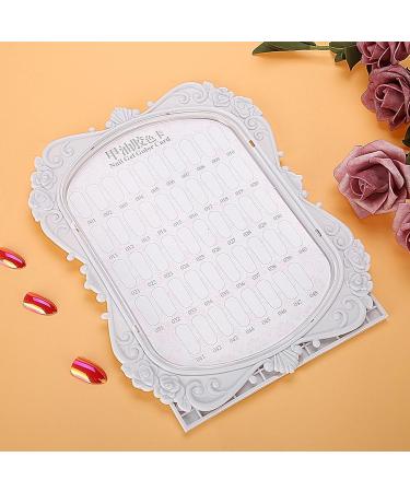 Nail Art Display Stand Tips Display Stand Rack Holder for Beauty Personal Care Floral Design 48 Colors Nail Polish Gel Card Nail Art Practice Tool - Buy Online on GoSupps.com