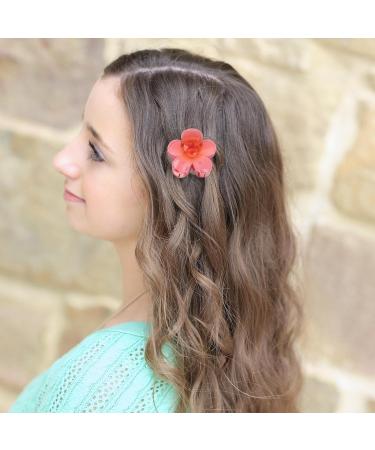 Flower Clips | Hawaiian Flower Cute Hair Clip Strong Hold Hair Clips Flower Fashionable Hair Accessories For Thick Thin Hair Women Girlsl Gradient watermelon red - Buy Online on GoSupps.com