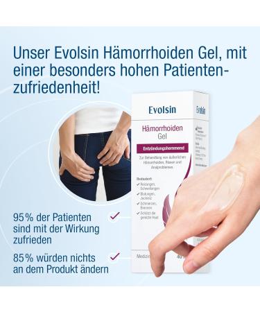Evolsin Hemorrhoid Gel Relieve Burning Pain & Itching | Anti-Inflammatory Medical Device for Hemorrhoids & Anal Fissures - Ships Internationally - Buy Online on GoSupps.com