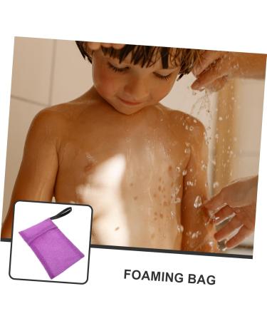 minkissy Bath Bag Shampoo Soap Cleansing Nylon Purple Gloves - Buy Online on GoSupps.com