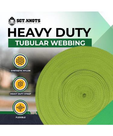 BlueWater 1 Tubular Climbing Webbing - Orange Nylon - Heavy Duty Strap for Climbing Gear - 1 x 5 Yards - Buy Online on GoSupps.com