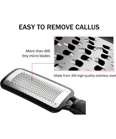 Foot File Callus Remover Professional Pedicure Foot Rasp Removes Cracked Heels Dead Skin Corn Hard Skin Pumice Stone for Feet Scraper File Brush Tools - Buy Online on GoSupps.com