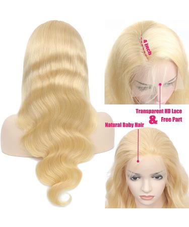 30 Inch 613 Body Wave Lace Front Wig Human Hair | Pre Plucked Blonde HD Lace Frontal Wig with Baby Hair | 613 Blonde Wig - Buy Online on GoSupps.com