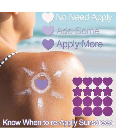 UV Detecting Patches UV Detection Reminder Waterproof UV Sticker Color Changing UV Stickers Sunscreen Testing Stickers Beach UV Test Patch Swimming UV Detector - Buy Online on GoSupps.com