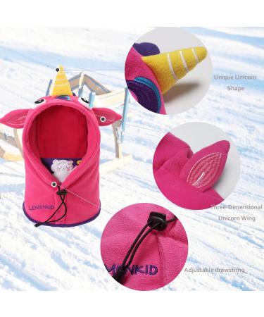 Shop Kids' 3-in-1 Winter Hat & Scarf Set - Windproof Pink Ski Caps & Face Mask for Girls - Buy Online on GoSupps.com