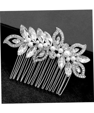 Angoily 1pc Hair Jewels for Women Hair Comb Flower Girl Hair Accessory Bridal Womens Hair Clips Rhinestone Hair Clip Womens Barrettes for Hair Wedding Hair Accessories Bride - Buy Online on GoSupps.com