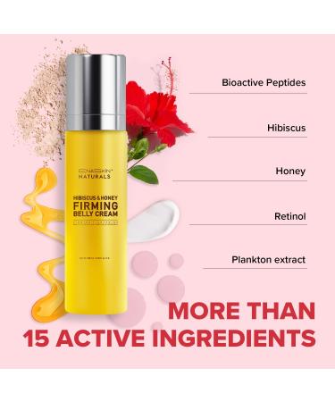 Enaskin Naturals Belly Firming Cream - Skin Tightening Hibiscus & Honey Lotion for Thighs & Stomach - 100ML Anti-Cellulite Tummy Butter for Women - Buy Online on GoSupps.com