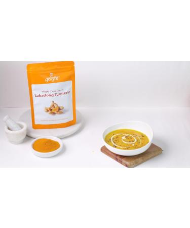 Go-Yogik Lakadong Turmeric Powder 450g | High Curcumin 9% | Lab Tested | Traditionally Grown | Cooking Spice | Direct from India | Vegan | Gluten-Free - Buy Online on GoSupps.com