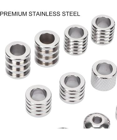Beard Beads For Men Viking Hair Beads Spiral Coils Metal Dreadlocks Beads 18pcs High Hardness Stainless Steel Viking Hair Beads Size for Hair Beard Weaving - Buy Online on GoSupps.com