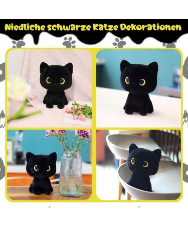 YamePuia Black Cat Plush Toy - Cute Kawaii Soft Doll for Kids | Perfect Birthday & Christmas Gift - Buy Online on GoSupps.com