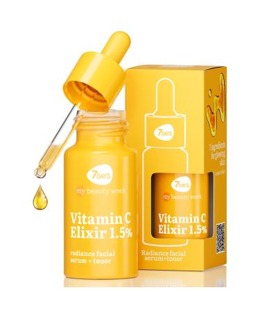 7Days Vitamin C Serum for Face - Korean Skin Care - Brightening Face Serum - Anti Pigmentation Moisturizer - Anti Aging Vitamin C Toner