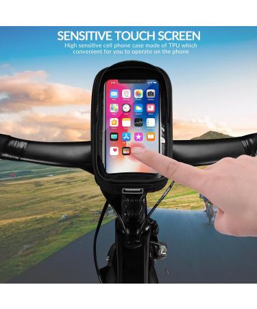 Rockbros Waterproof Bicycle Handlebar Bag - Universal Smartphone Holder for 6.5 Touchscreens - Buy Online on GoSupps.com