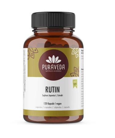Highly dosed Rutin 120 Capsules - 95% Rutin - 550mg of Sophora japonica L.- Honey Tree - High Dose - Vegan - Made and control