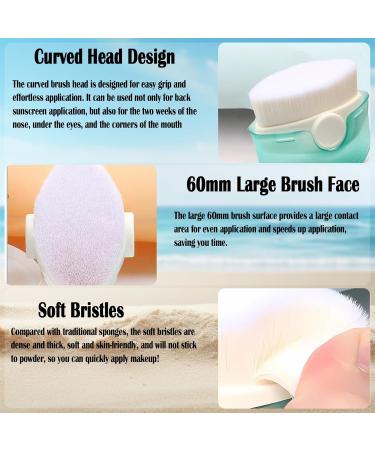 Buy Sunscreen Applicator for Kids | 2 Pcs Soft Bristle Brush with Protective Cover | Sunblock Applicator & Cleaning Pad - Shop Internationally - Buy Online on GoSupps.com