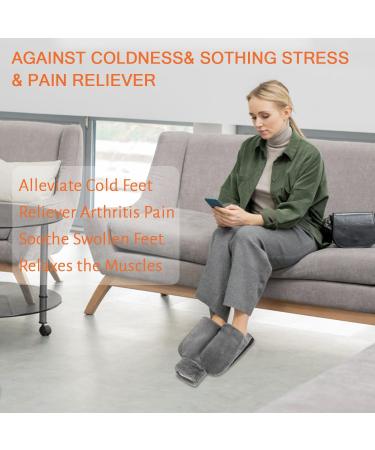 Eyl Keup Foot Warmer | 2-in-1 Heat Bottle for Cold Feet | Large 2L Electric-Free Solution | Super Soft & Warm Winter Comfort (Gray 36x30cm) - Buy Online on GoSupps.com