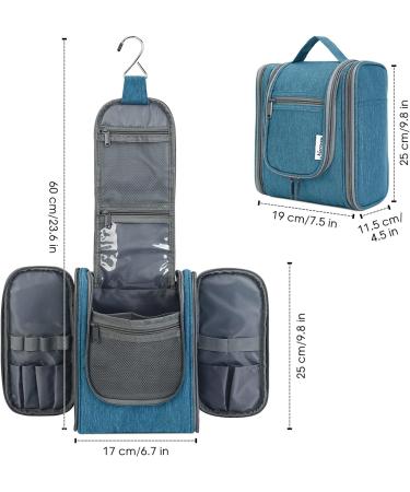 Women's Medium Navy Blue Travel Hanging Toiletry Bag & Makeup Organizer - Buy Online on GoSupps.com