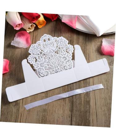 ABOOFAN 50pcs Boxes Hollow Bakery Treat Boxes Favour Boxes Wedding Favours Boxes Wedding Bags Chocolate Candy Holder Gift Boxes Wedding Favor Bags Wedding Box White Bride - Buy Online on GoSupps.com