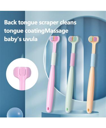 3-Piece V-Shaped Soft Hair Toothbrush Set for Children with Autism - Gentle Care for Every Tooth & Gum (Green) - Buy Online on GoSupps.com