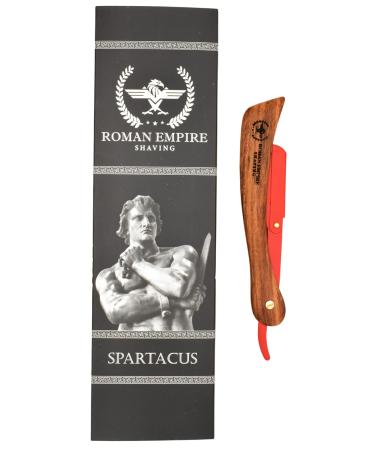 ROMAN EMPIRE SHAVING Spartacus Straight Razor - Professional Barber Set with 20 Astra Shark and Voskhod Blades - Buy Online on GoSupps.com