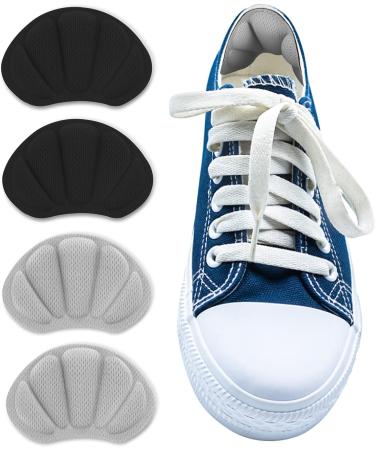 2 Pairs Molain Heel Cushion Inserts - Blister Protectors & Anti-Slip Shoe Pads for Women and Men - Self-Adhesive Heel Grips - Thick Back Insoles (Black Grey) - Buy Online on GoSupps.com